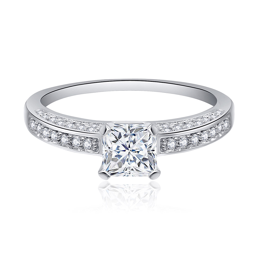 Princess Cut 5MM CZ Ring